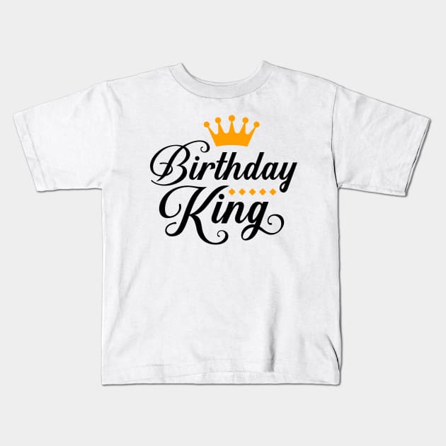 Birthday King T-Shirt Kids T-Shirt by Hobbybox
